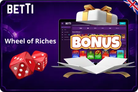 Betti Wheel of Riches is a weekly prize